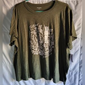 Old Navy T-Shirt 2X Olive Green